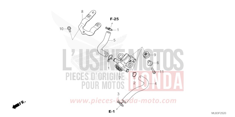 LUFTEINBLASMAGNETVENTIL von Hornet 750 GRAPHITE BLACK (NHB01) von 2026